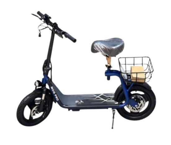 صورة سكوتر 48 فولت بسلة خلفية بكفرات عريضة مقاس 14